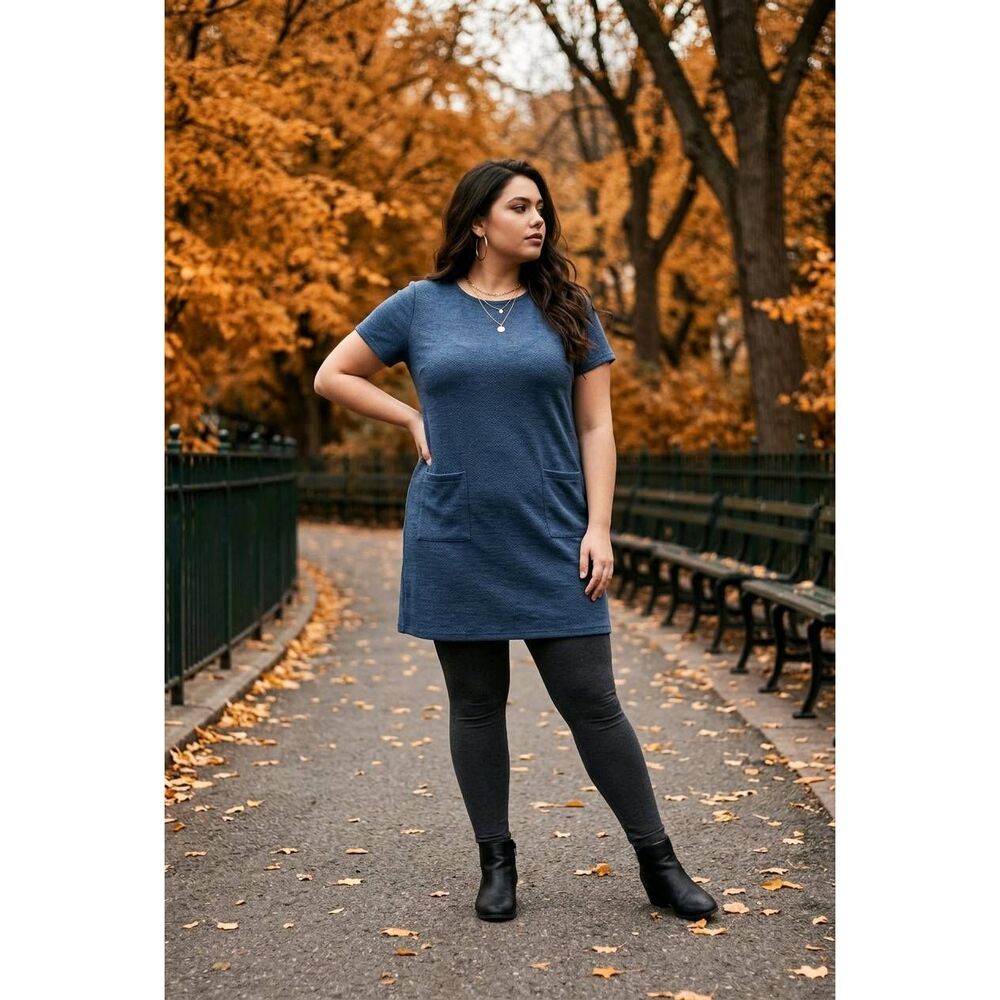 🔹️New Directions Denim Lyocell Dress Large